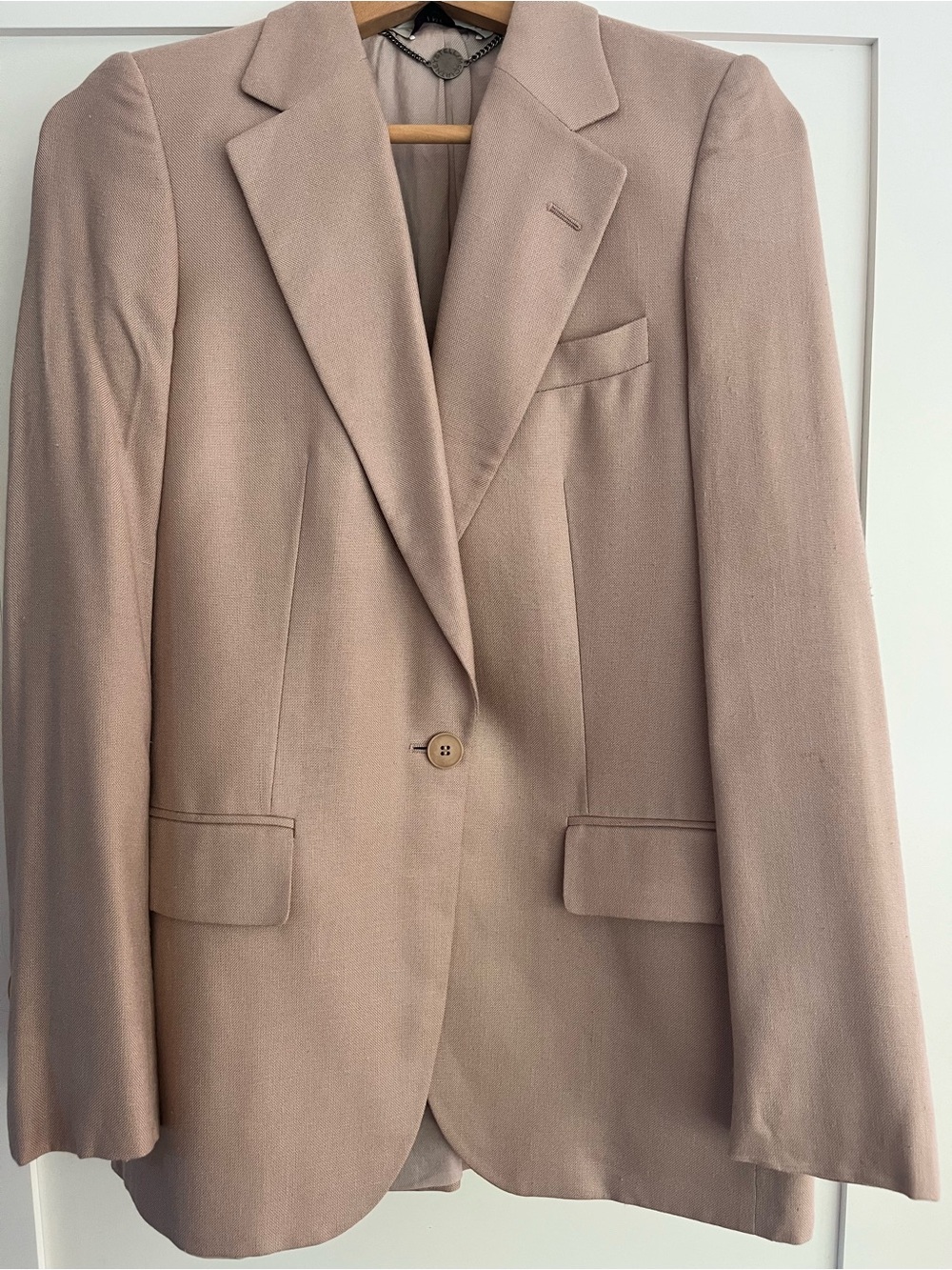 Stella McCartney Women’s Beige Single-Button Blazer